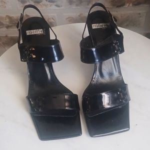 Mima Mod Black Patent heels